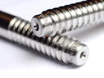 4-axis rotary CNC engraving on custom stainless steel pool cue joint pins
